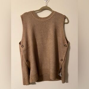 Women’s Tan Sweater Vest